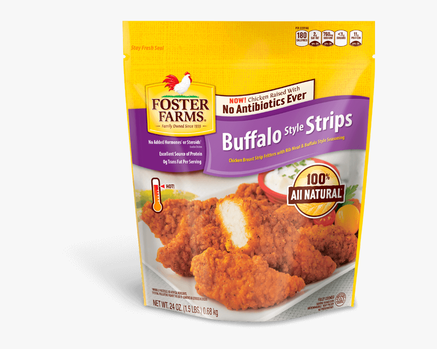 Buffalo Style Strips - Foster Farms Chicken Patties, HD Png Download