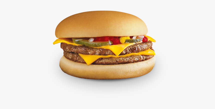 Burger Double Cheese Mcd, HD Png Download