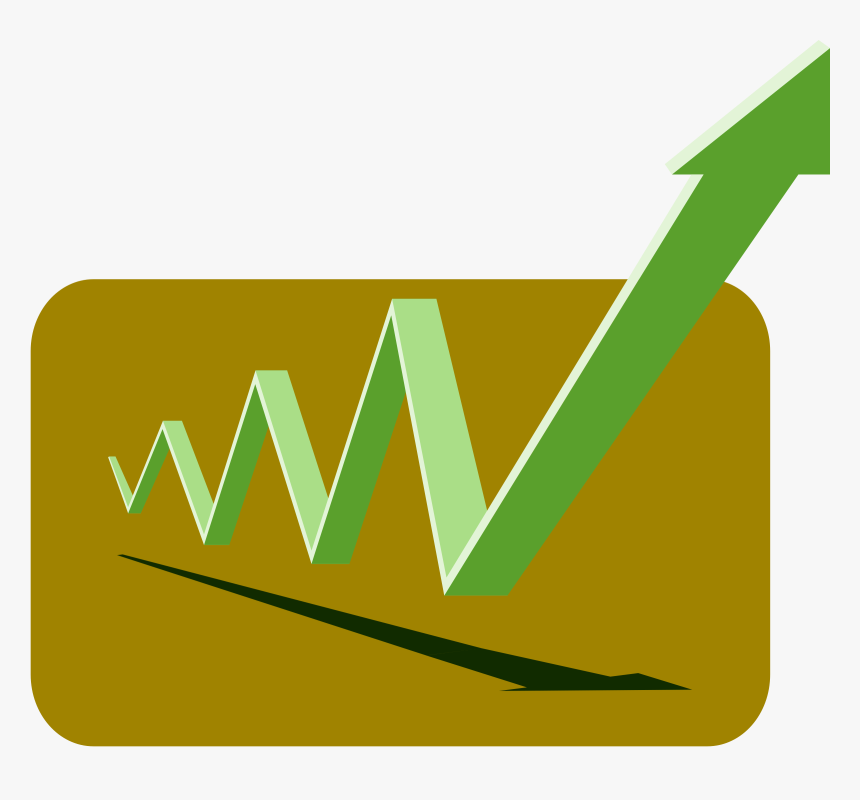 Financial Graph Arrows Green Up Clip Arts - ลูก ศร กราฟ, HD Png Download