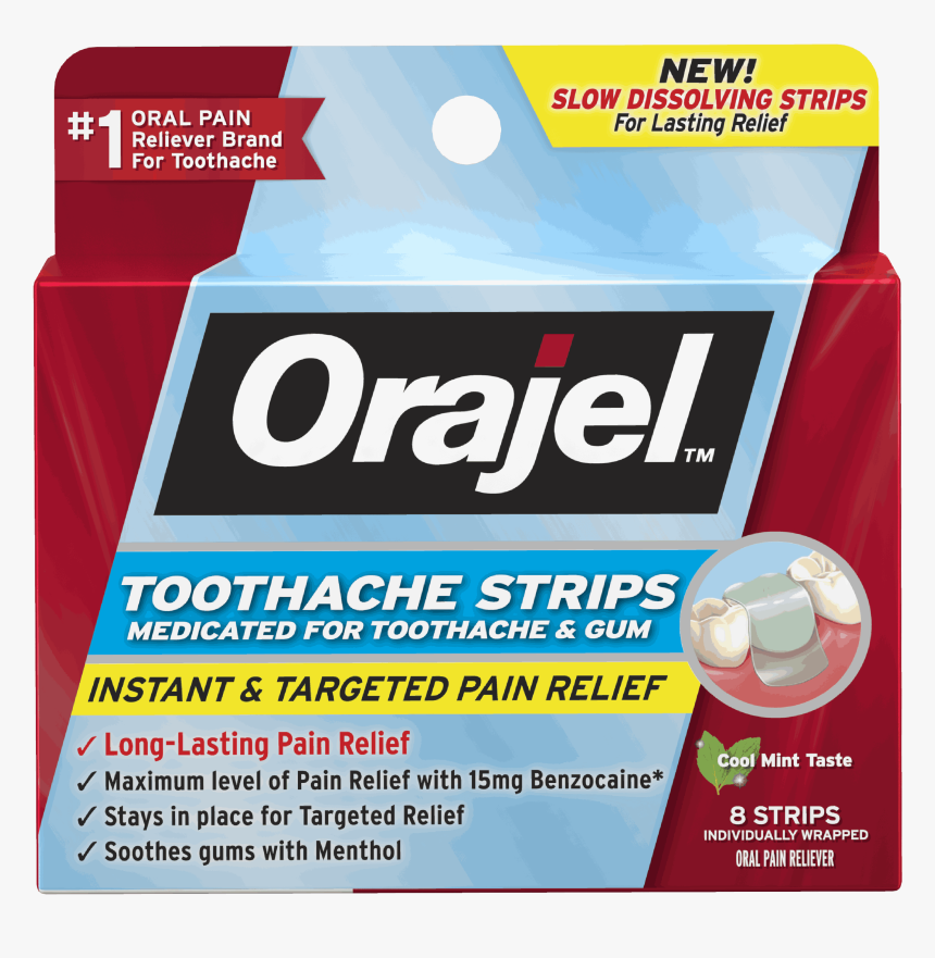 Orajel Toothache Strips, HD Png Download