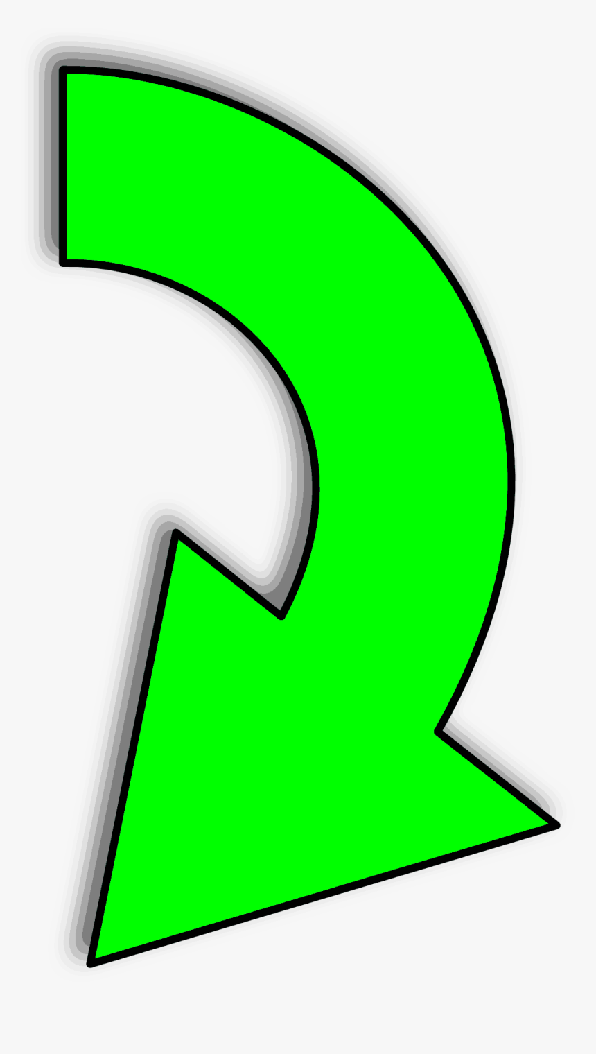 Arrow Down Png Green, Transparent Png