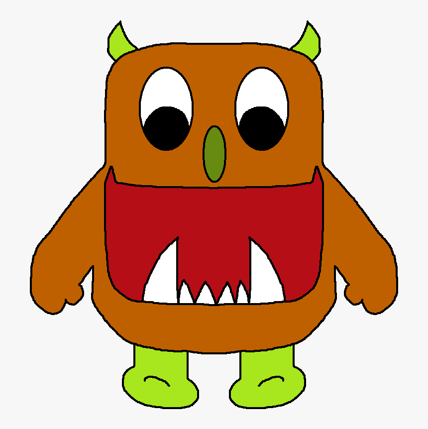 Free Cute Monster Clip Art Blue Image - Monster Clip Art, HD Png Download