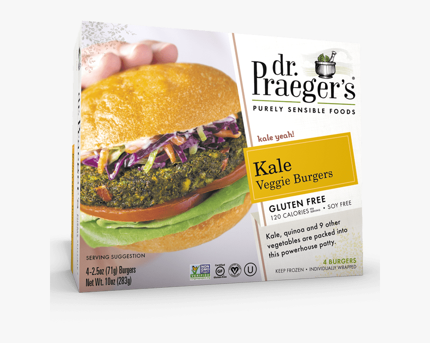 Praeger S Kale Veggie Burgers - Dr Praeger's Veggie Burgers, HD Png Download