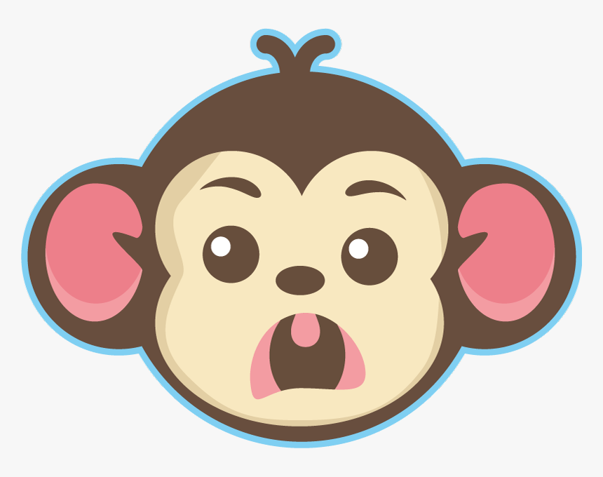 Cute Little Monkey Face, HD Png Download