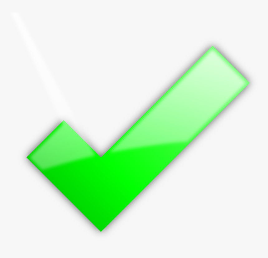 Arrow - Green Check No Background, HD Png Download