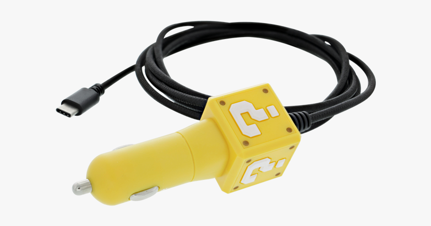 Mario Question Block Png - Nintendo Switch Car Charger, Transparent Png