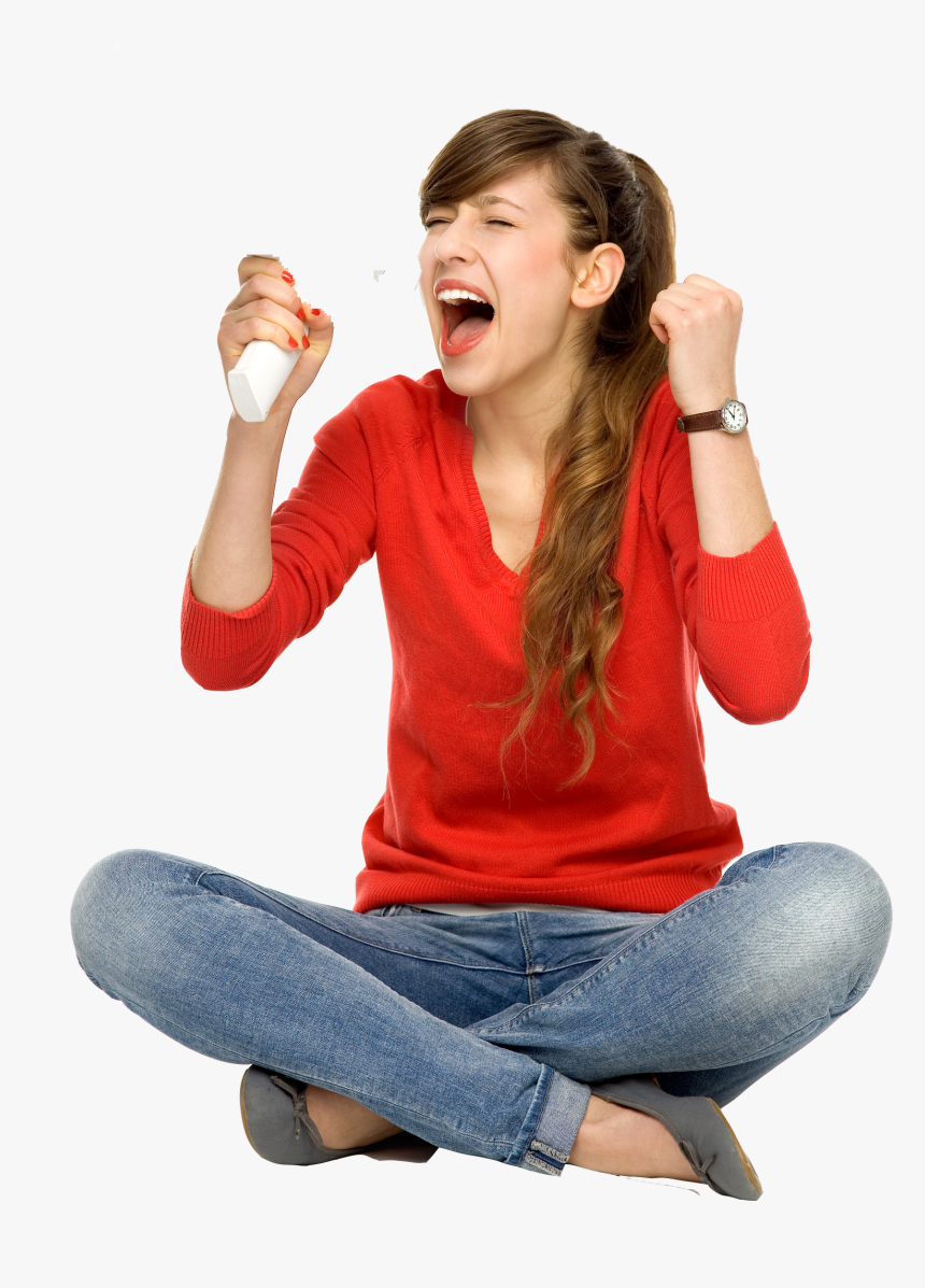 Student Sitting Png Transparent Student Sitting Images - Girl Student Png, Png Download