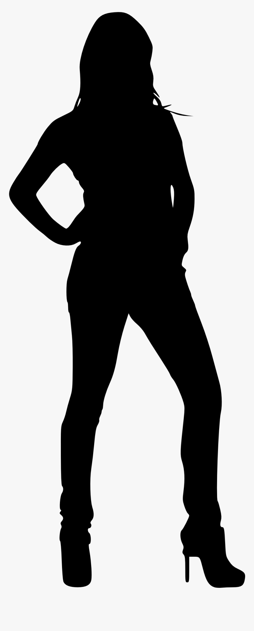 Man Woman Silhouette Clip Art At Getdrawings - Woman Silhouette Transparent Background, HD Png Download