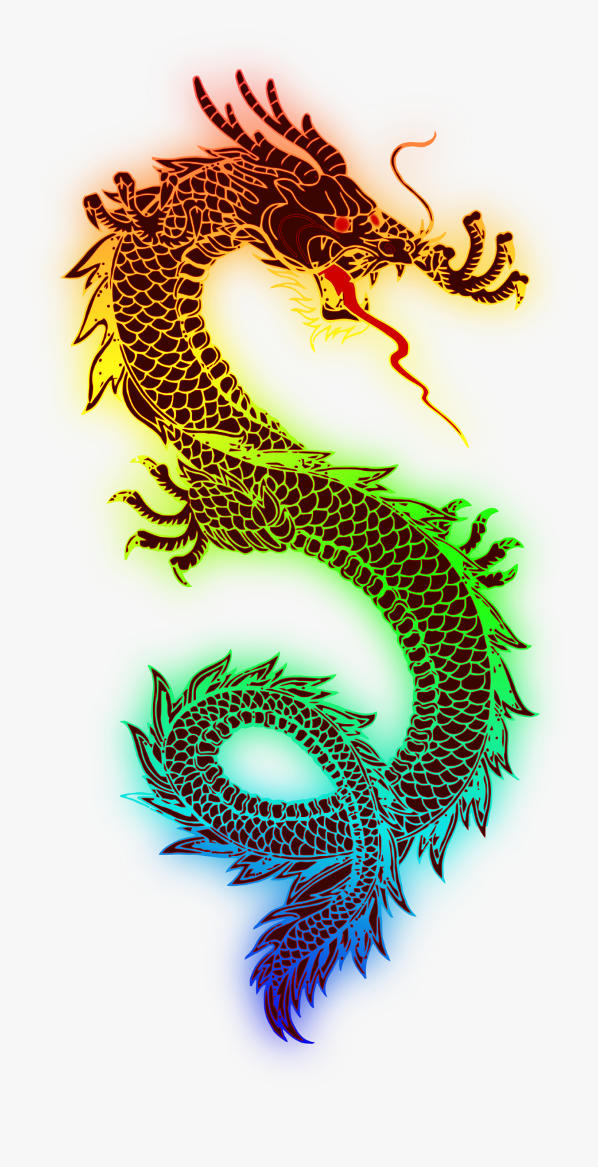 Rainbow Big Image Png - Dragon Png, Transparent Png