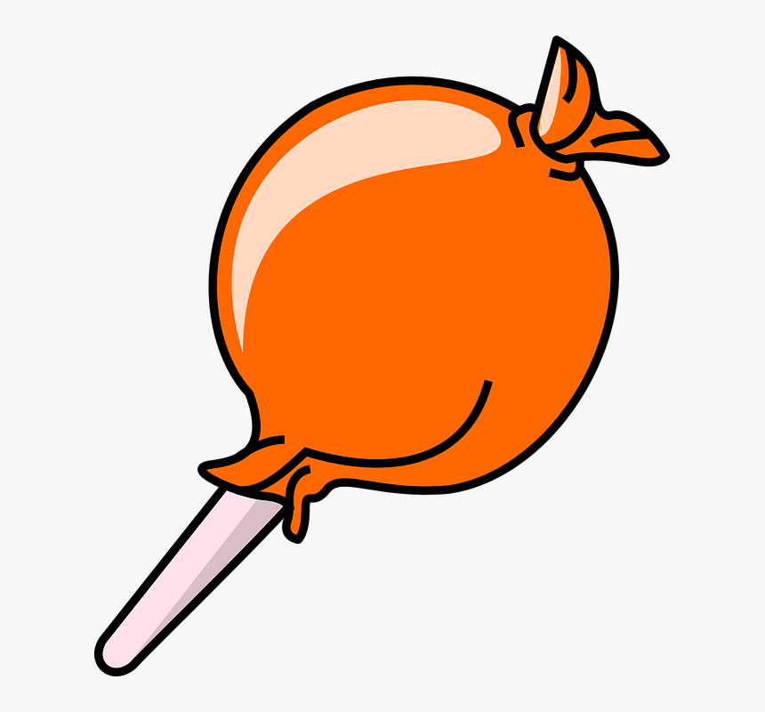 Lollipop, Candy, Sugar, Food, Wrapped, Stick, Lollypop - Candy Clip Art, HD Png Download