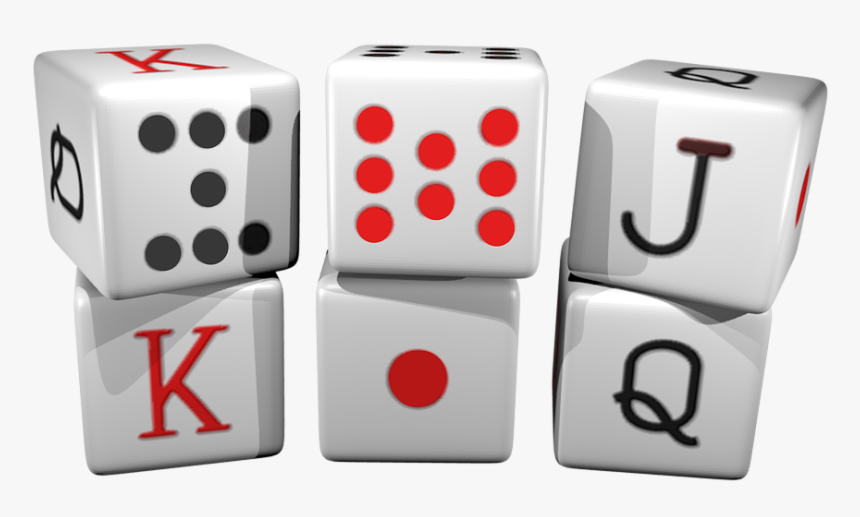 Dice, Poker, Random, Goblet, Casino - Dados Poker, HD Png Download