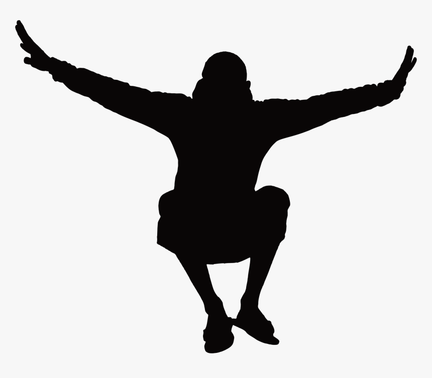 Man Jumping Silhouette Icons Png - Man Jumping Silhouette Png, Transparent Png
