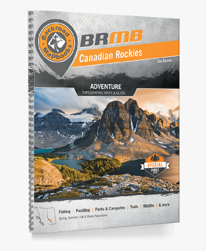 Canadian Rockies - 3rd Edition - Canadian Rockies Trails Map, HD Png Download