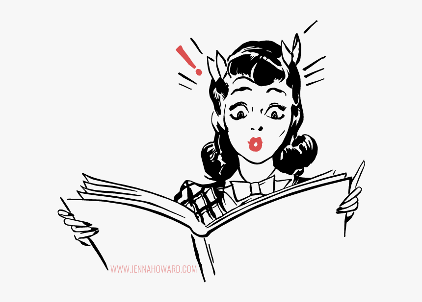 Jenna Howard Woman Reading - Kac Książkowy, HD Png Download