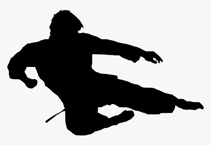 Karate Silhouette Png, Transparent Png