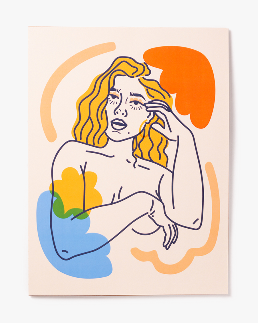 Portrait Of A Woman Print 
 Class Lazyload Lazyload - Illustration, HD Png Download