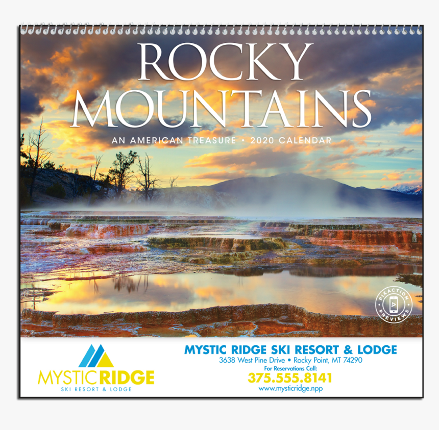 Picture Of Rocky Mountains Wall Calendar - Yellowstone National Park-mammoth Hot Springs, HD Png Download