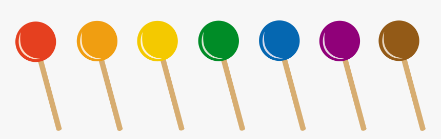 Candies Suckers Lollipops Clipart Vector Transparent - Lollipop Clip Art, HD Png Download