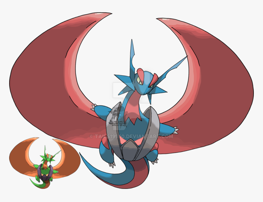 Thumb Image - Mega Salamence Drawing, HD Png Download