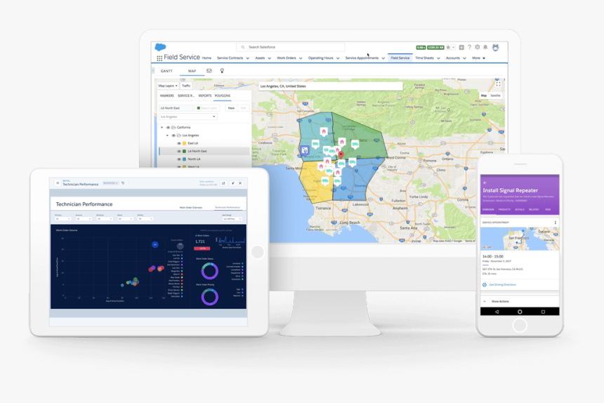 Field Service Lightning Polygons, HD Png Download