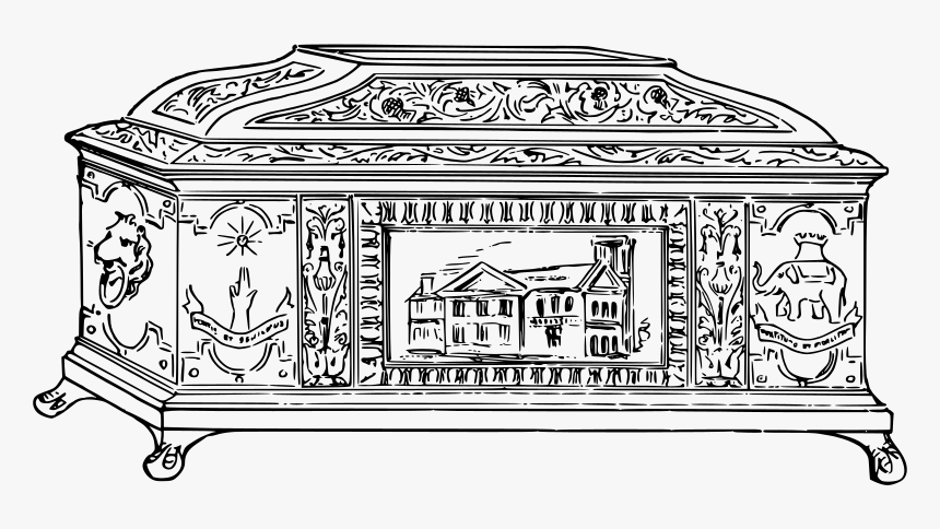 Ornate Casket - โลง ศพ ภาพ วาด, HD Png Download