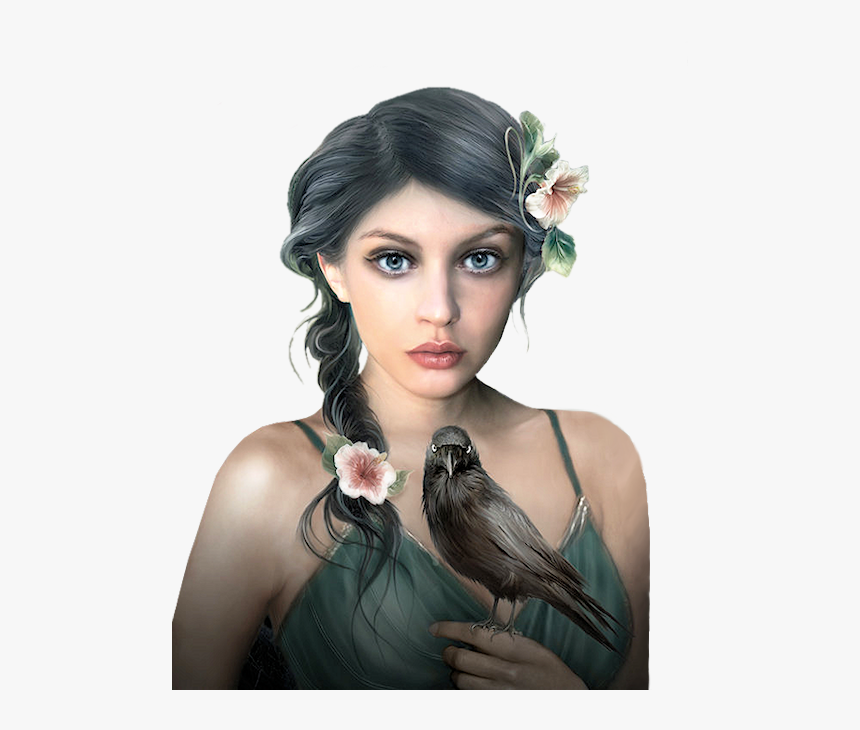 La Morrigan - Sad Angel Girl, HD Png Download