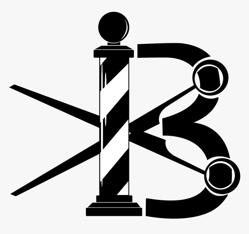 Barbershop Logo Barbershop Logo B W - Cuts Barber Shop Logo, HD Png Download