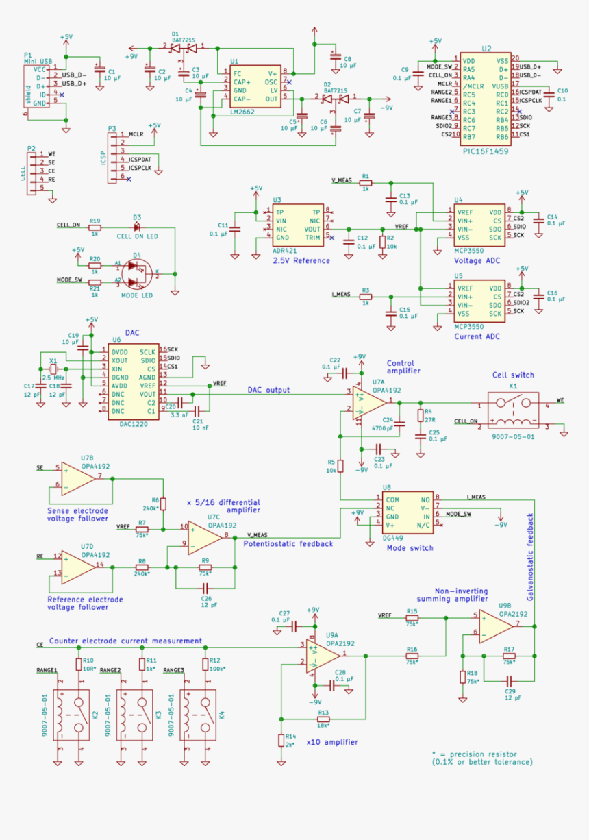 Potentiostat Galvanostat Circuit, HD Png Download