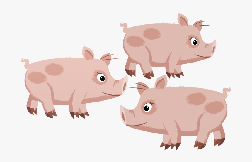 3 Little Pigs Png - Zwierzęta Grafika, Transparent Png