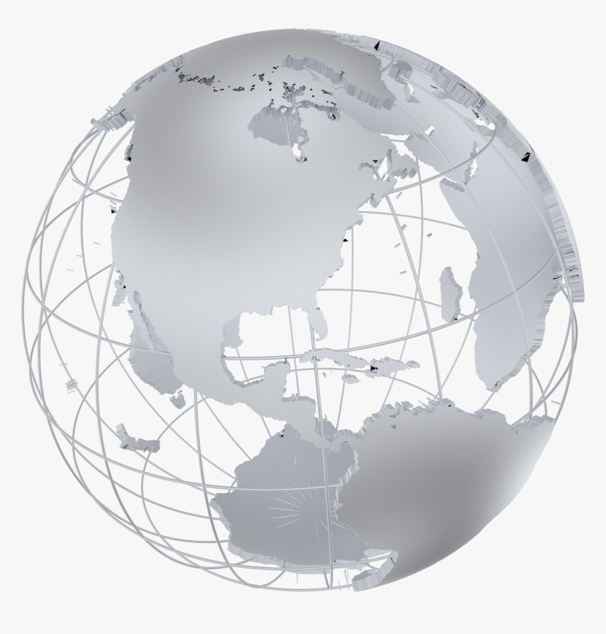 Metallic Globe Png, Transparent Png
