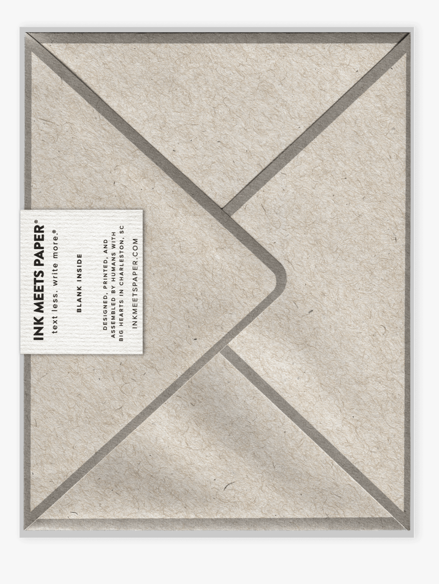 Letterpress Greeting Card Back View - Greeting Card, HD Png Download