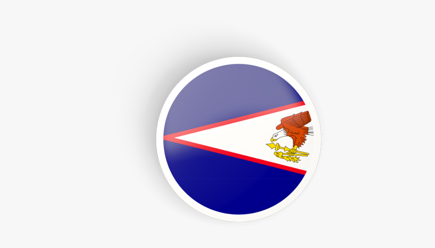 Round Concave Icon - American Samoa Flag, HD Png Download