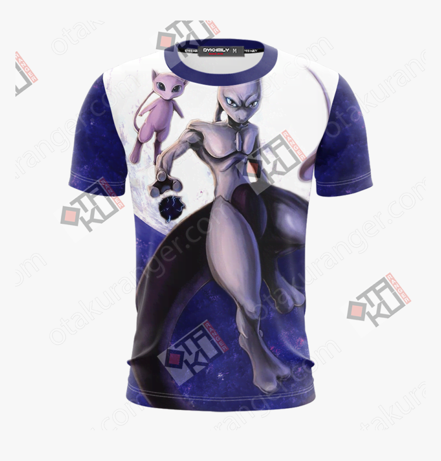 Pokemon Mewtwo Unisex 3d T-shirt - Mewtwo Shirt, HD Png Download