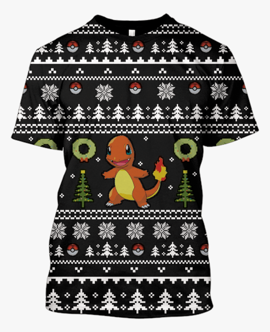 Gearhuman 3d Pokemon Ugly Christmas Custom T-shirt - Squirrel, HD Png Download