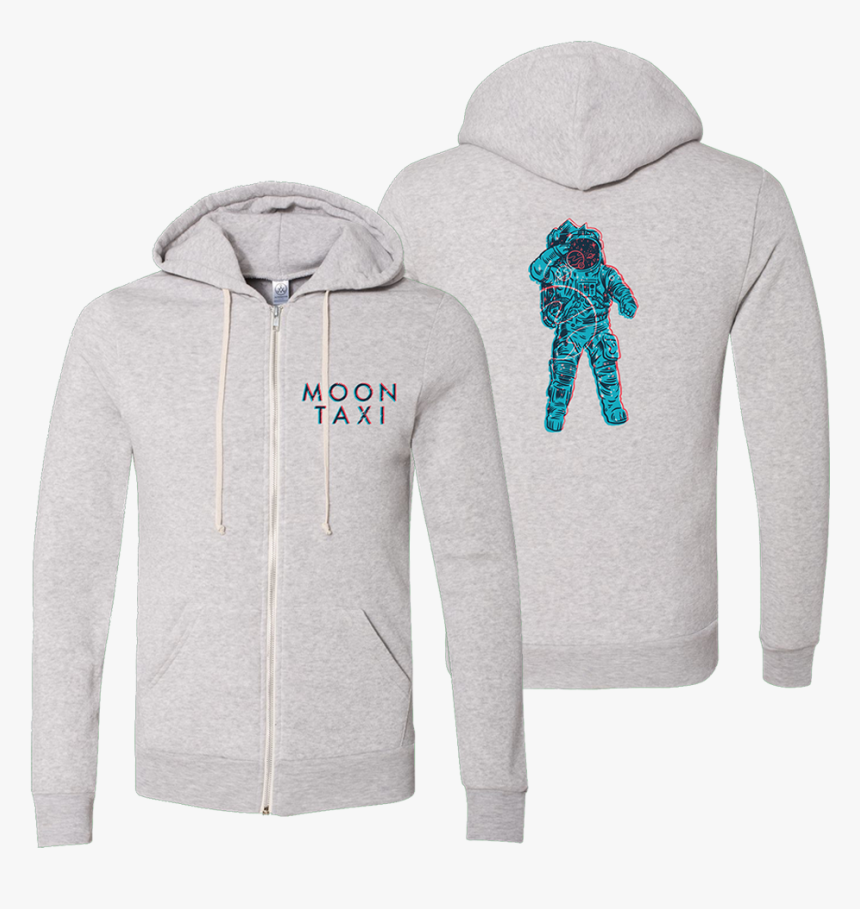 Moon Man Zip-up Hoodie - Hoodie, HD Png Download