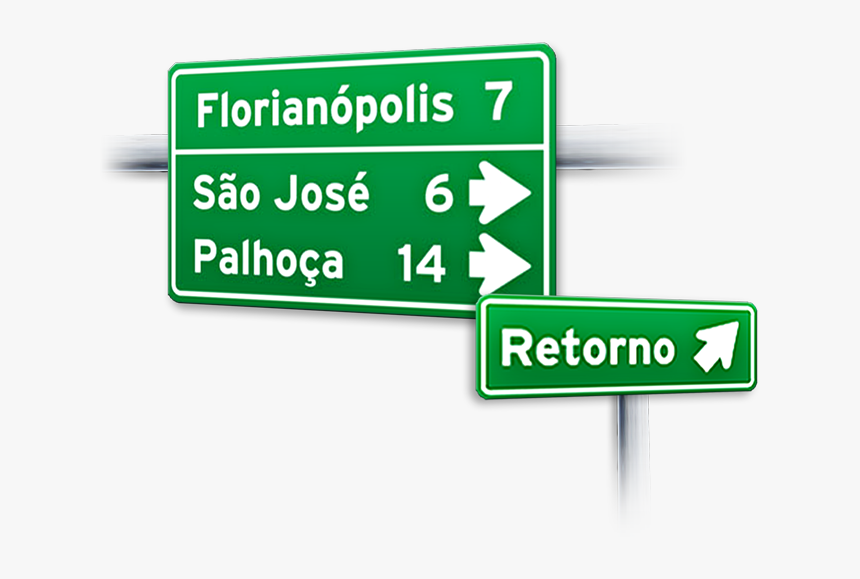 Placas De Transito Verde Png , Png Download - Placas Verde De Trânsito, Transparent Png