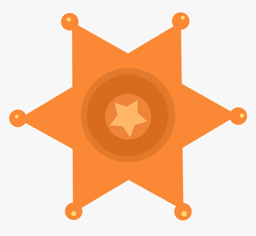 Sheriff Badge Png - Viejo Oeste Animados Png, Transparent Png
