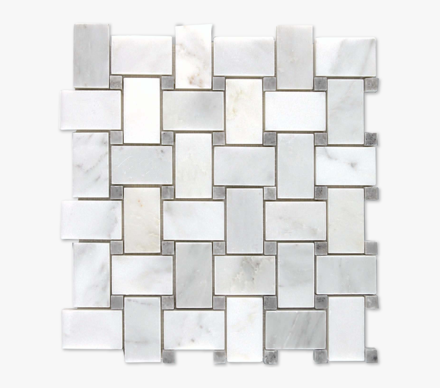 Basketweave Carrara Bella Pol Pearl Gray - Carrara Marble, HD Png Download