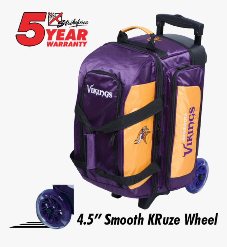 Kr Strikeforce Nfl Minnesota Vikings 2 Ball Roller - New England Patriots Bowling Bag, HD Png Download