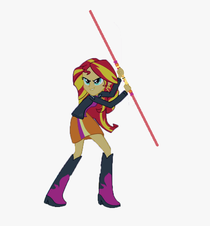 Image Sunset Wielding Her - Cartoon, HD Png Download