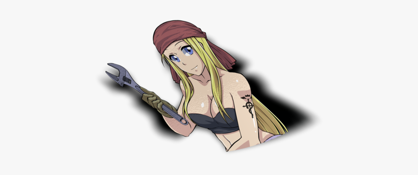 Fma Winry Peeker Sticker 

 
 Data Rimg Lazy 
 Data - Cartoon, HD Png Download