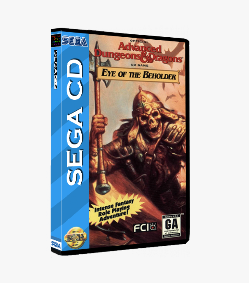 Sega Cd Rom Eye Of The Beholder - Advanced Dungeons & Dragons Eye Of The Beholder, HD Png Download