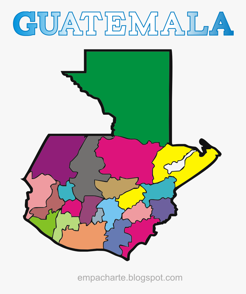 Mapa De Guatemala - Imagen De Mi Bella Guatemala, HD Png Download
