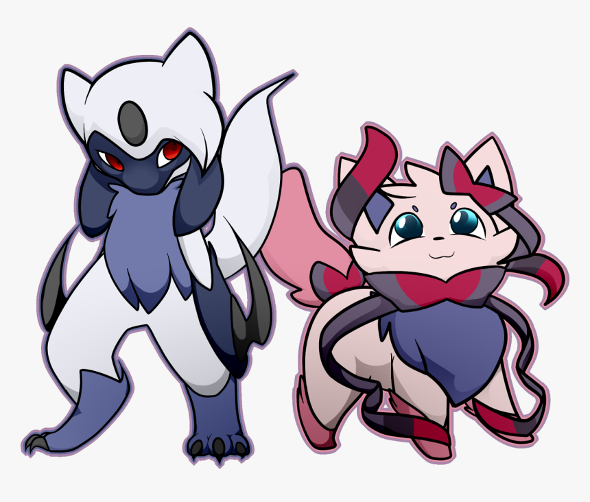 Absol Riolu Fusion, HD Png Download