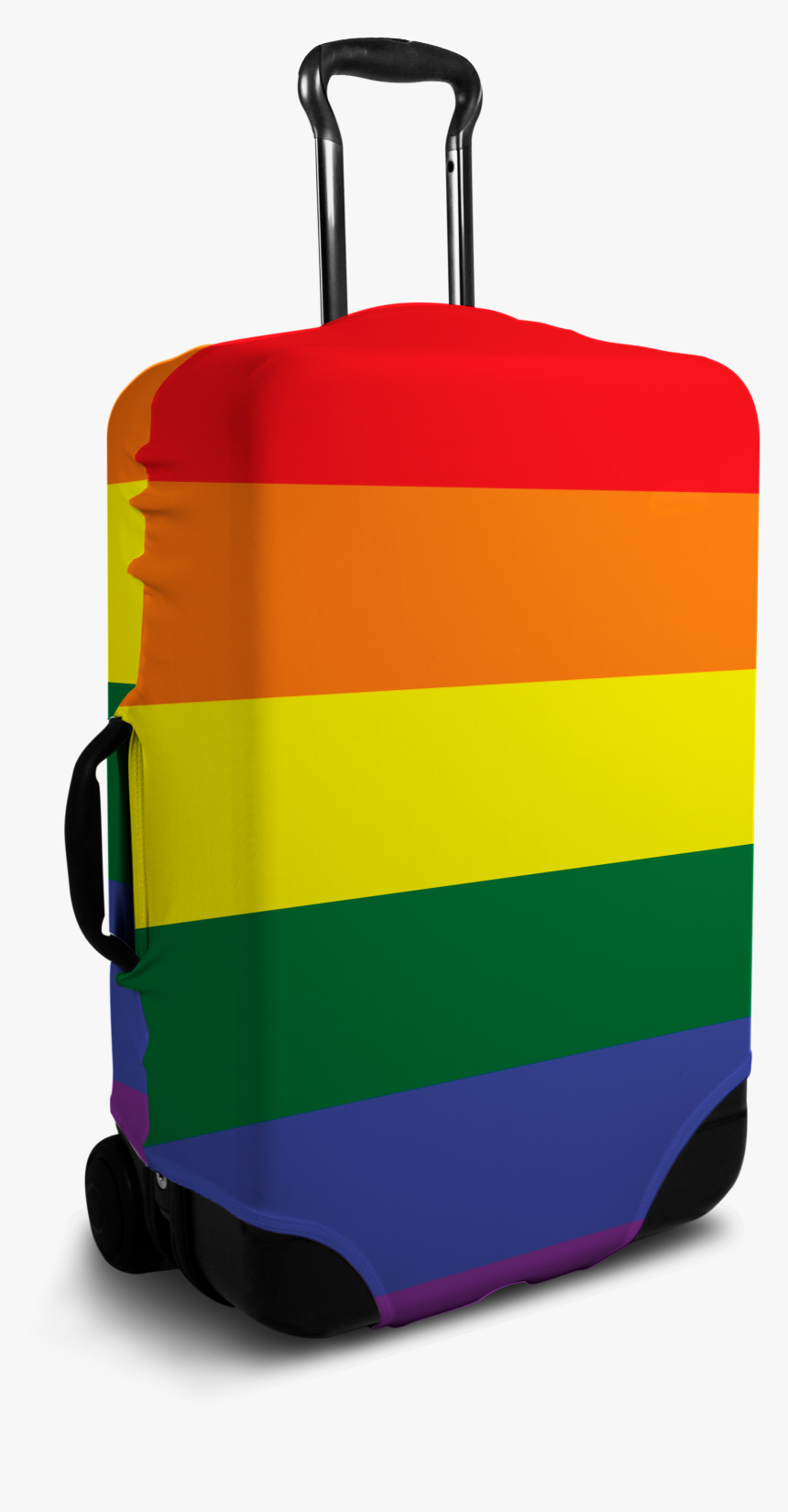 Pride Flag Luggage Cover 
 Data-large Image //cdn - Cat Suitcase Cover, HD Png Download