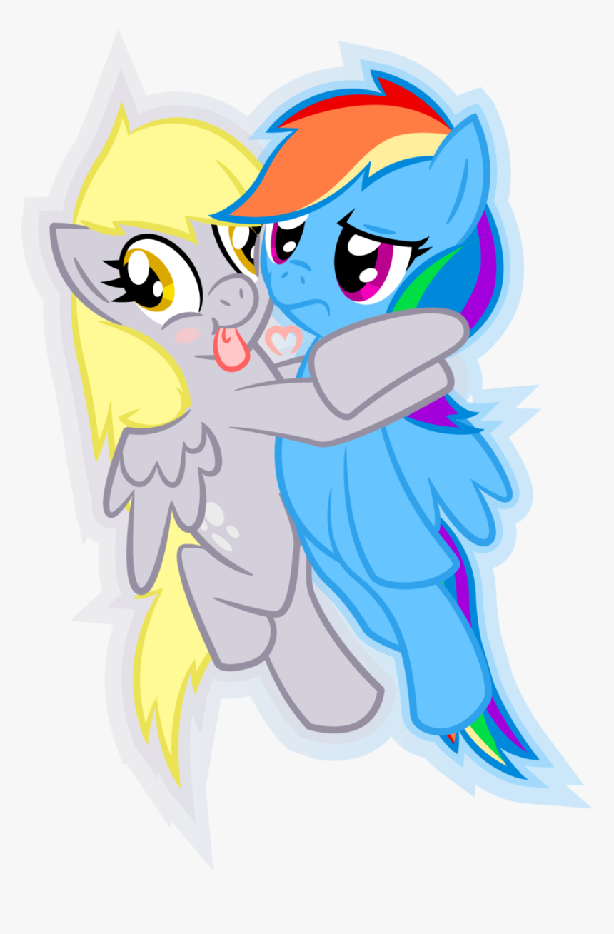 Rainbow Dash Derpy Hooves Applejack Mammal Vertebrate - Rainbow Dash And Derpy Hooves, HD Png Download