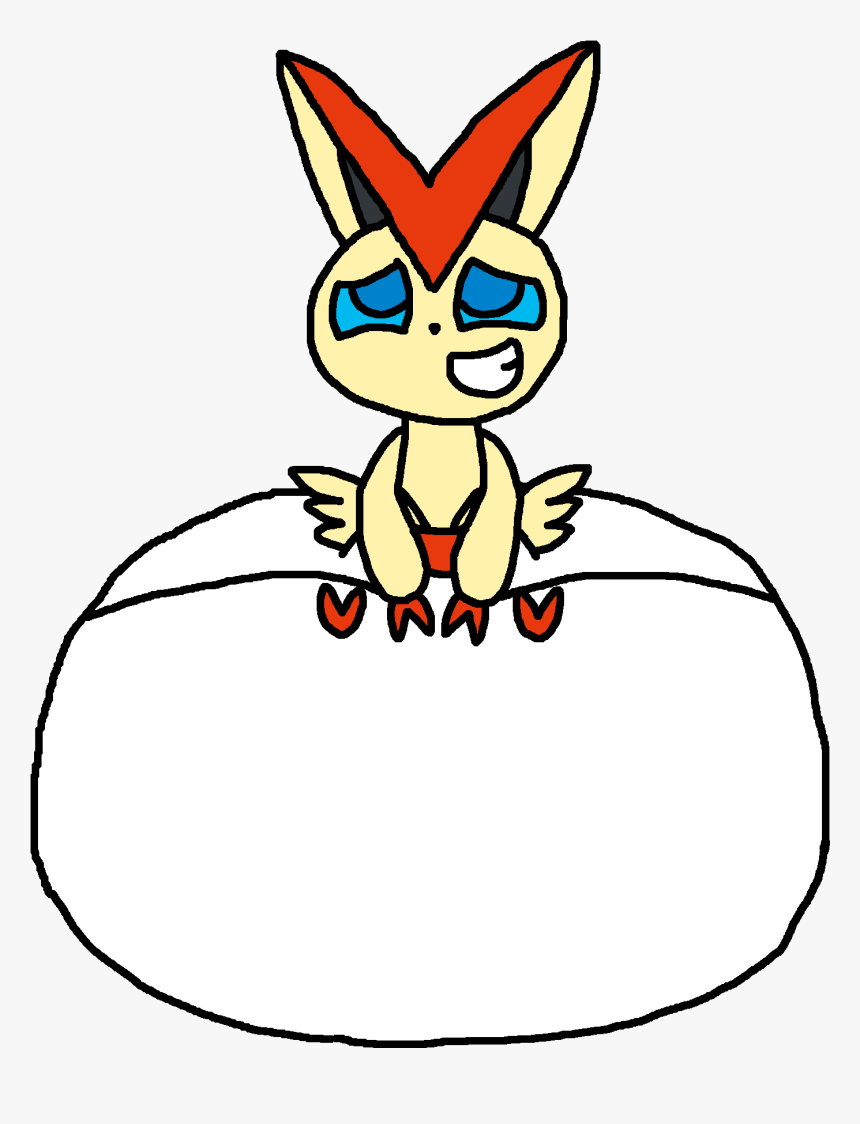 Mega Poofy Victini - Victini In A Diaper, HD Png Download