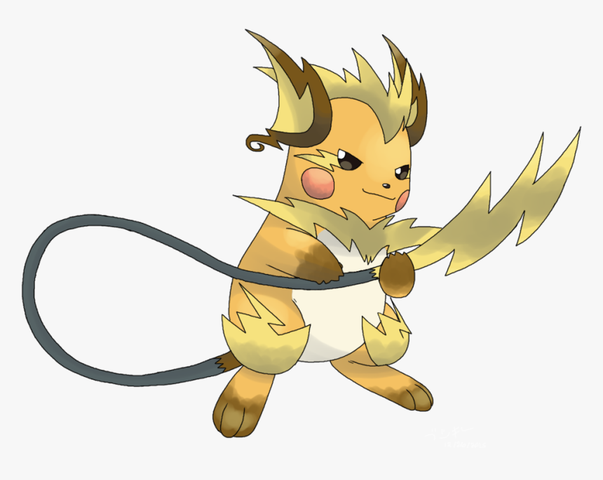 Pokemon Emerald Version - Mega Raichu Pokemon Drawing, HD Png Download