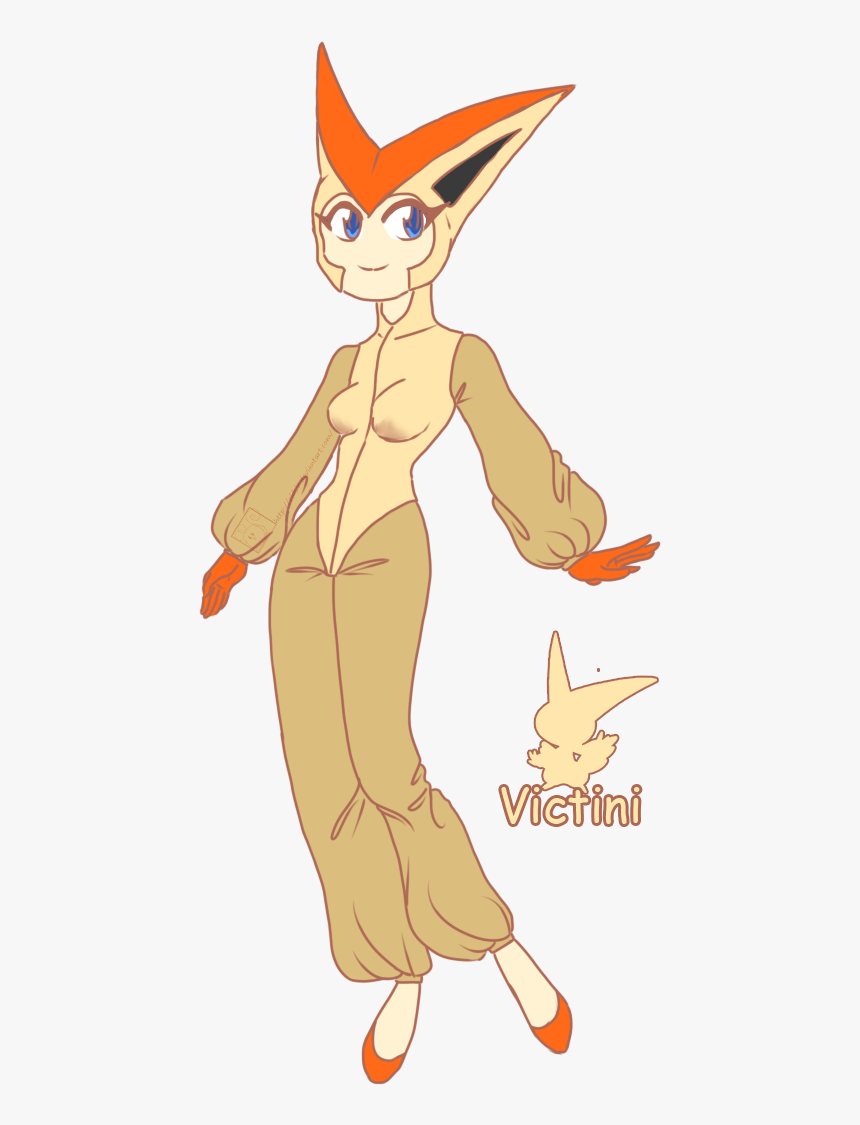 Fa - Victini - Cartoon, HD Png Download