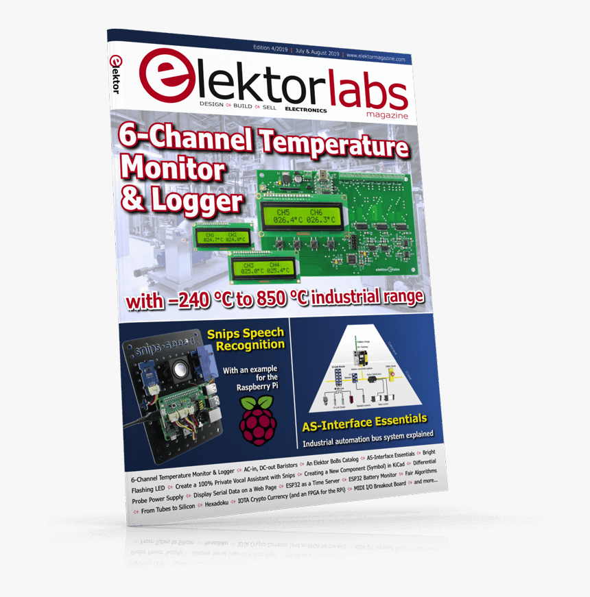 Elektor July August 2019, HD Png Download